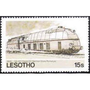 Lesotho QEII 1984 Railways 15s Class 05 Locomotive Mounted Mint MM SG 606 stamp