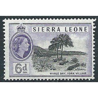 Sierra Leone 1956 SG216 6d Black & Violet Mounted Mint .. ..