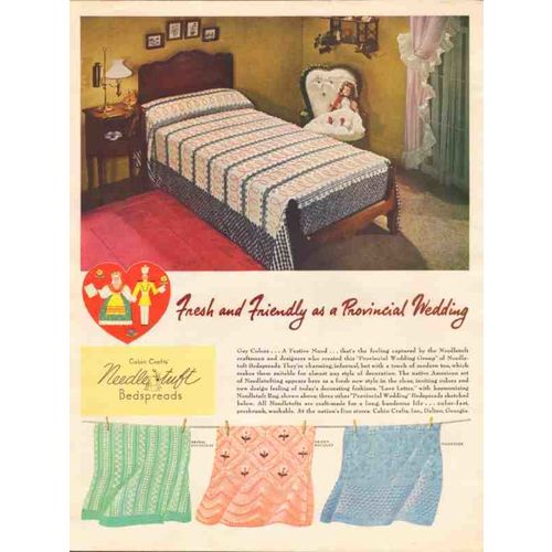cabin crafts inc 1946 fresh friendly provincial wedding vintage ad