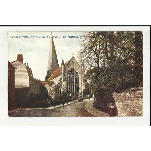 Sussex HORSHAM Parish Church Postcard by Celesque (F.33924)