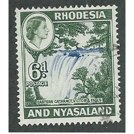 RHO 1959 6d 'VICTORIA FALLS' FINE USED (EBID45-631)