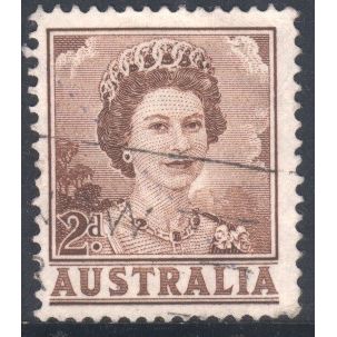 Australia 1959 - SG309 - 2d brown - Queen Elizabeth 11 - used