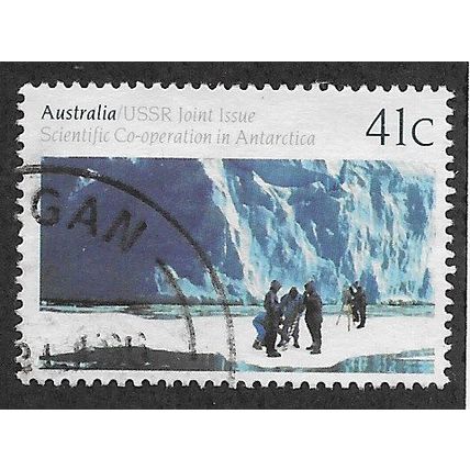 AUS 1990 41c 'AUSTRALIAN -SOVIET SCIENTIFIC ANTARCTIC' FINE USED (EBID67-915)