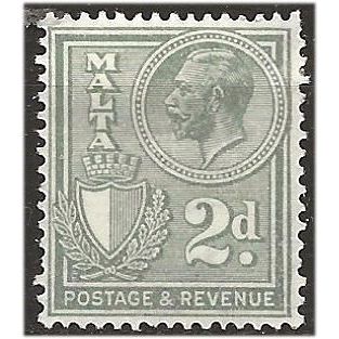 Malta 1930 SG197 2d Greenish-Grey Mounted Mint . .. .