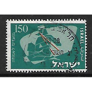 ISRAEL 1956 MUSICIANS 150pr DOUBLE OBOE SG 133 FINE USED