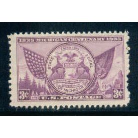 775 3c Michigan Fine MNH T0569