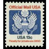 O129 13c Eagle Fine MNH G0585