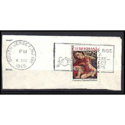 Used 2427 25c Madonna and Child South Jersey, NJ. E0844