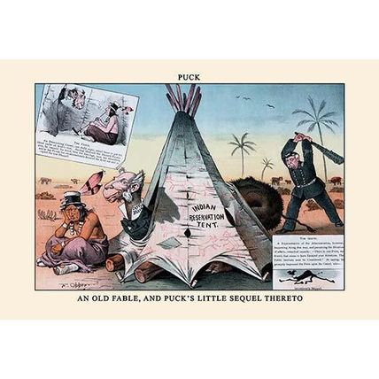 Puck Magazine: An Old Fable 20 x 30 Poster