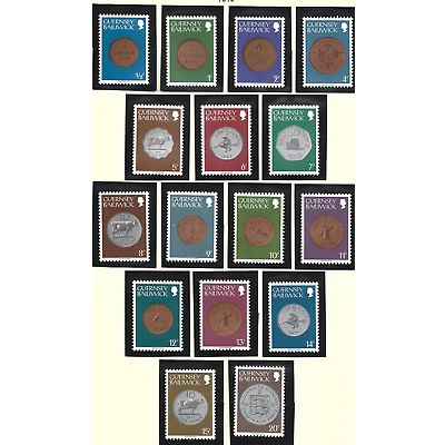 Guernsey Stamps Scott #173 To 188, Mint Never Hinged