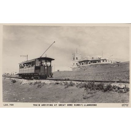 Train Arriving At Great Orne Summit Llandudno Wales 1960 Real Photo Postcard