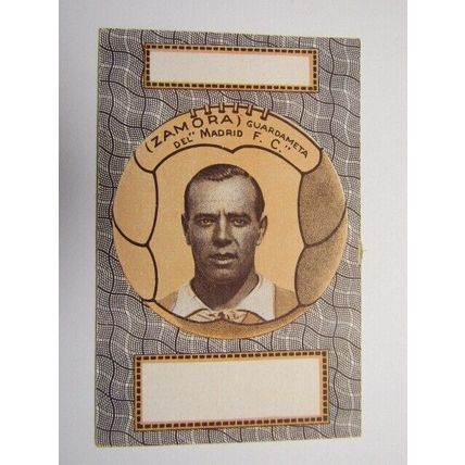 Industria Madriguera Futbol Card 11. Zammora - Madrid F.C 1920-1930 (EF5)
