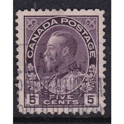 Canada 1922 George V 5c Fine Used SG 250 VGC