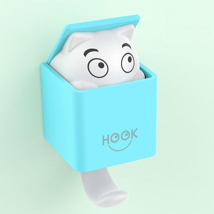Cute Cat Hook – Nail-Free Adhesive Wall & Door Hook for Clothes, Shoes, Hats