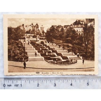 vintage postcard Brussels Mont des Arts