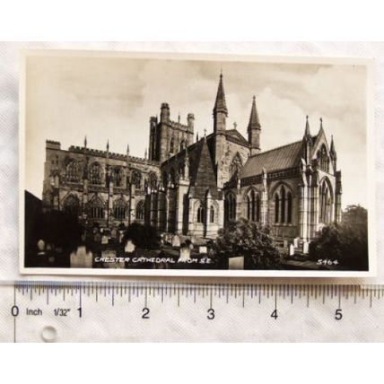vintage postcard Chester Cathedral from S.E.