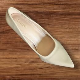Lady Baer Women Pointed Toe High Heels Beige Gloss Stilettos Sexy Pumps Ladies 9
