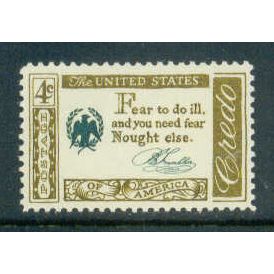 1140 4c Benjamin Franklin Credo Fine MNH MA0228