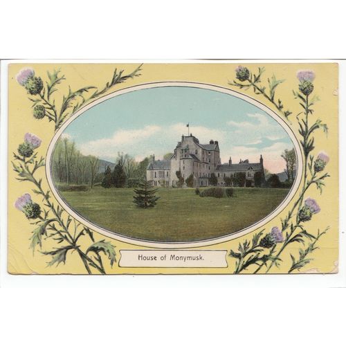 House of Monymusk Aberdeenshire 1912 A Petrie & Sons Postcard