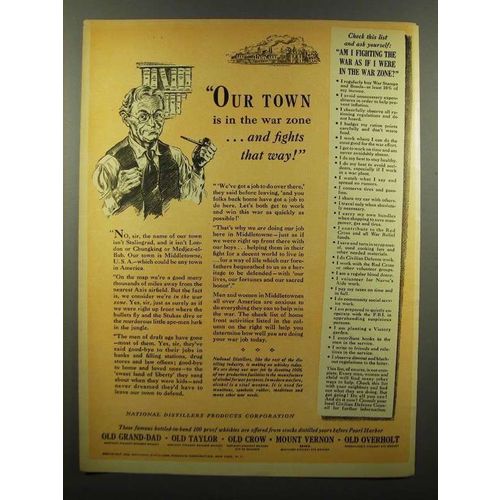 1943 National Distillers Products Corporation Ad - Town
