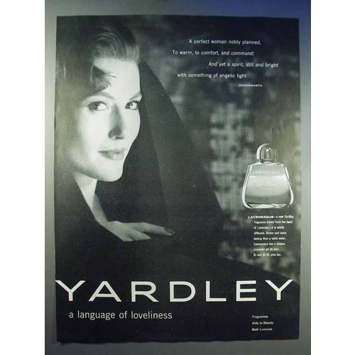 1954 Yardley Lavenesque Perfume Ad - Loveliness
