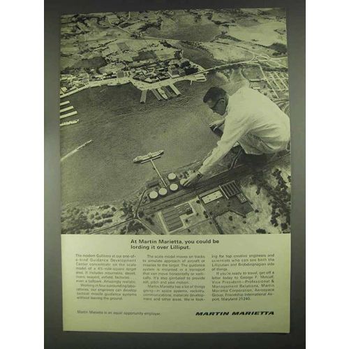 1967 Martin Marietta Aviation Ad, Lording over Lilliput