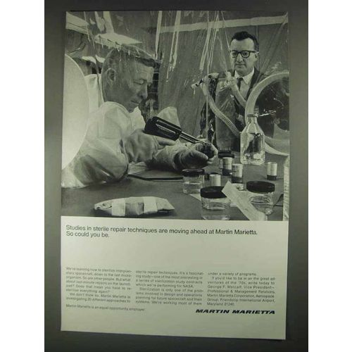 1967 Martin Marietta Aviation Ad - Sterile Repair