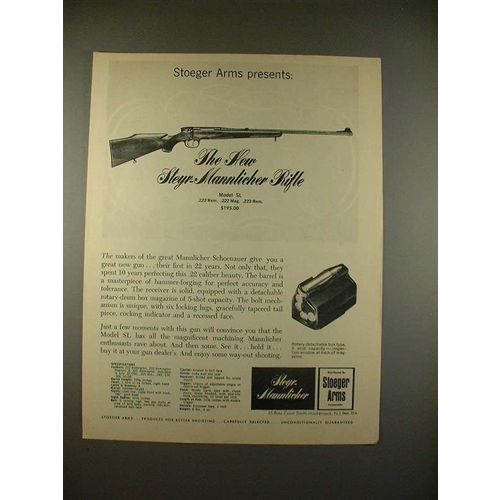 1968 Steyr-Mannlicher Model SL Rifle Gun Ad!