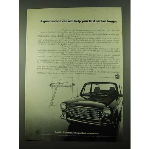 1969 Austin America Car Ad - Help First Car Last Longer