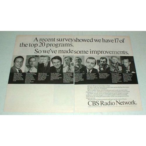 1970 CBS Radio Network Ad w/ Mike Wallace +
