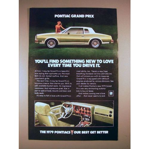 1979 Pontiac Grand Prix Car Ad - New to Love!