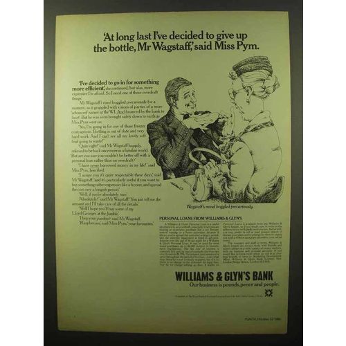 1980 Williams & Glyn's Bank Ad - Give Up the Bottle