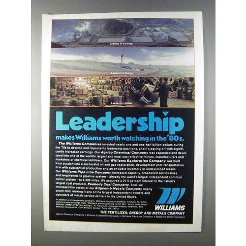 1980 Williams Fertilizer, Energy & Metals - Leadership