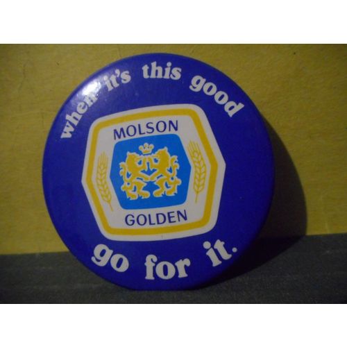 Molson Golden Beer Pinback