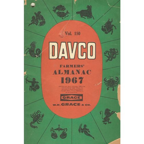 1967 Davison Chemical Company (Davco) Farmers' Almanac (Vol.150) by Ray Geiger