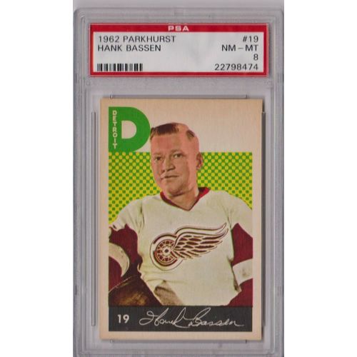 1962 Parkhurst Hank Bassen #19 PSA 8 P1246