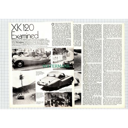 (X9) The Jaguar XK120 Examined - 1974 Article