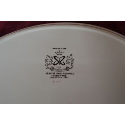 Yorkshire Ironstone Large Platter - Country Farm Scene.