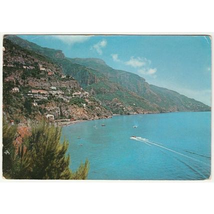 Postcard View of Positano, Amalfi Coast, Salerno, Italy