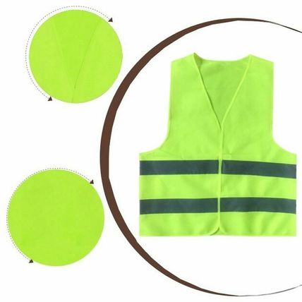 High Safety Visibility Reflective Vest Warning Waistcoat Stripes Jacket Car UK