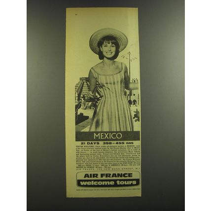 1964 Air France Ad - Mexico