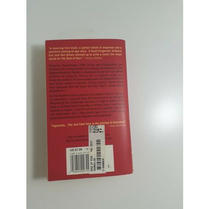 The rule of Four by Ian Caldwwell 2005 paperback fiction novel