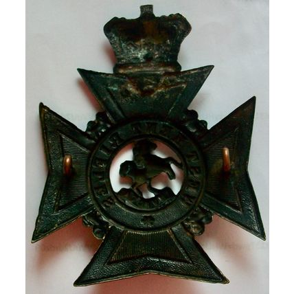 West Kent Rifles Helmet Plate Queen Victoria Crown