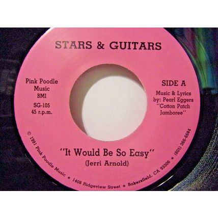 Jerri Arnold-It Would Be So Easy-45rpm-1991-NM *Promo