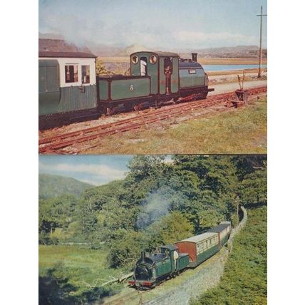 The Prince Festiniog Railway Locomotive Wales At Tan-Y-Bwlch Train 2x Postcard s