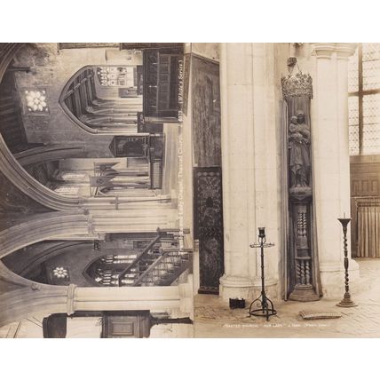 Thaxted Church Our Lady 2x Real Photo Old Postcard s
