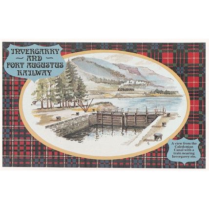 Invergarry & Fort Augustus Railway Caledonian Canal Postcard