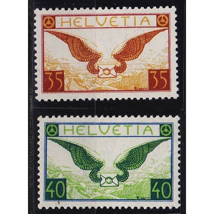 SCHWEIZ SWITZERLAND [1929] MiNr 0233-34 x ( */mh )