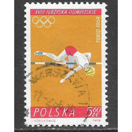 POLAND 1964 OLYMPIC GAMES TOKYO WOMENS HIGH JUMP SG 1514 SG1514