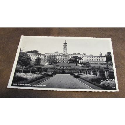 1960 fr Real photographic Postcard - The University - Nottingham